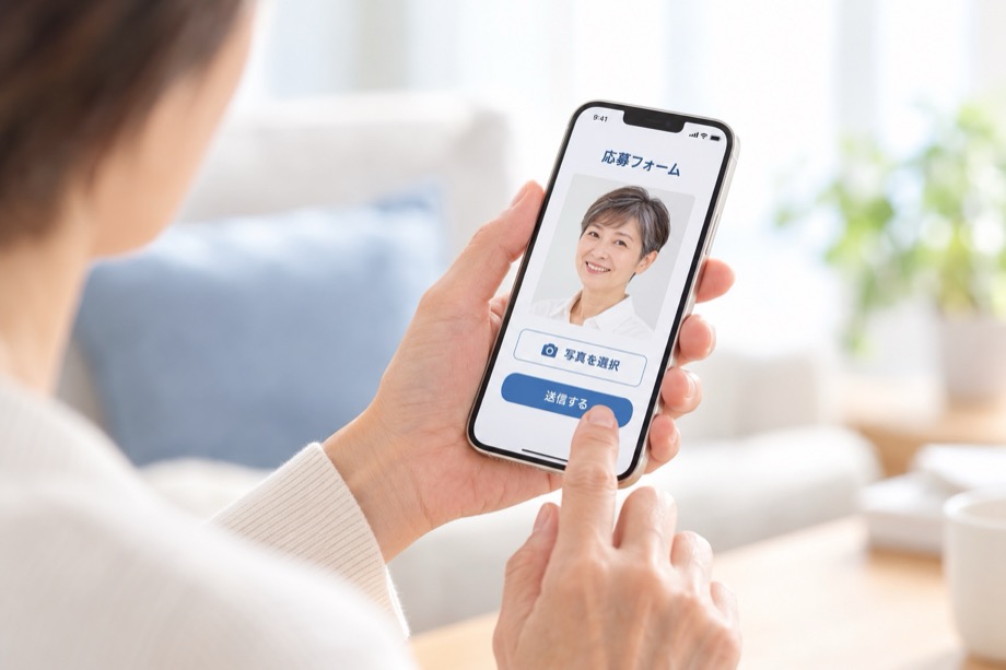 応募する場面のイメージ